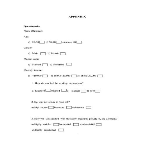 Questionnaire good | DOC