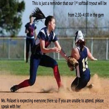 Announcements April 11, 2018