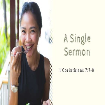 A Single Sermon | PPTX
