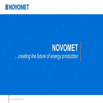 Apr 2023 General overview Novomet technologies