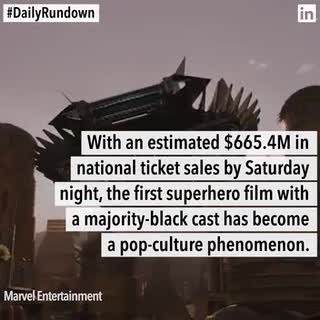 'Black Panther' sinks 'Titanic' record, Facebook CEO to meet with lawmakers, and more news