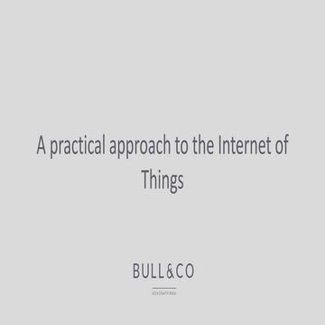 A practical approach to the internet of things by Kristian Foss