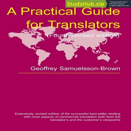A Practical Guide For Translators