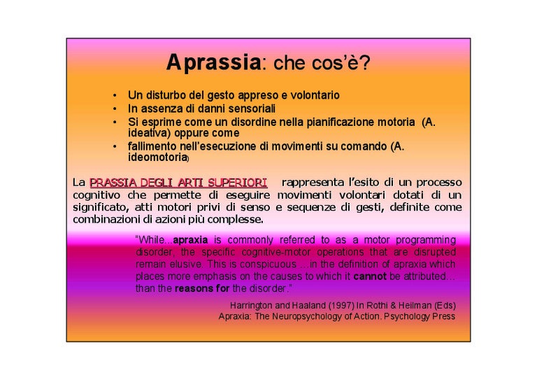 Aprassia disprassia