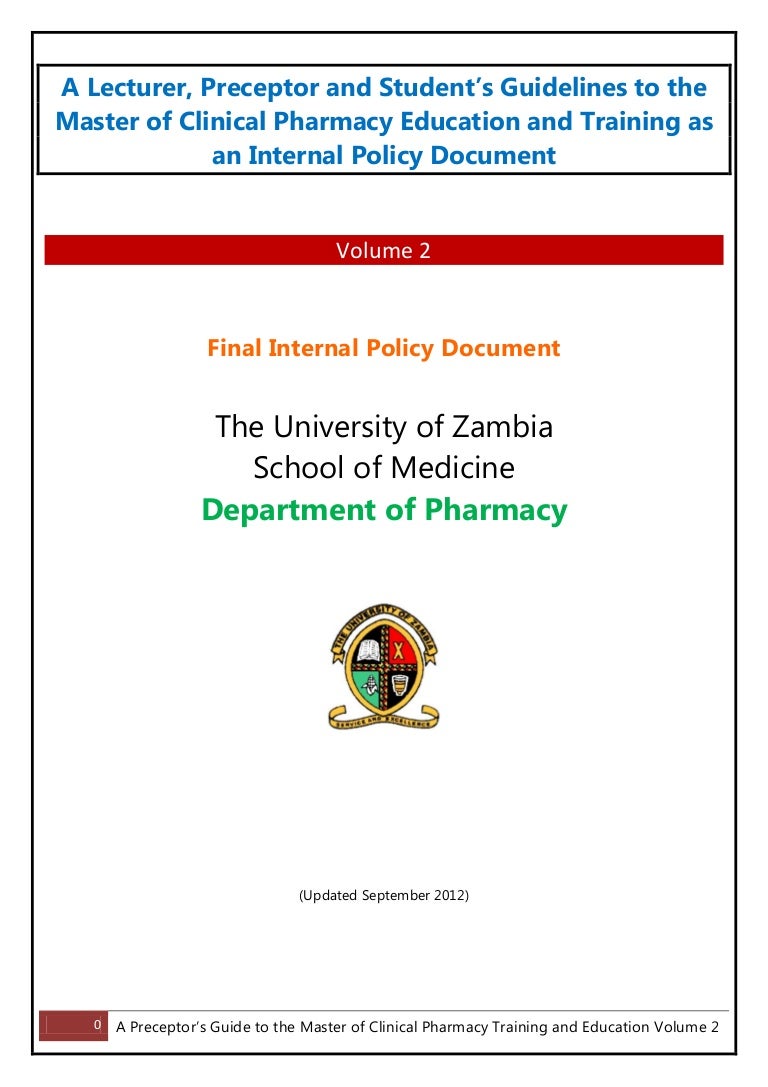 A preceptor's manual mc pharm final volume 2 (2)