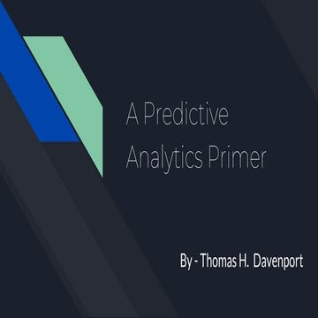 predictive analytics | PPTX