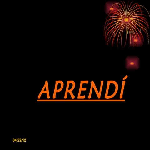 Aprendí