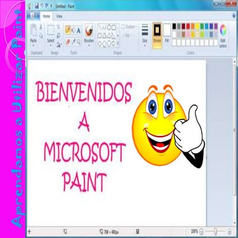 Herramienta Microsoft PAINT.