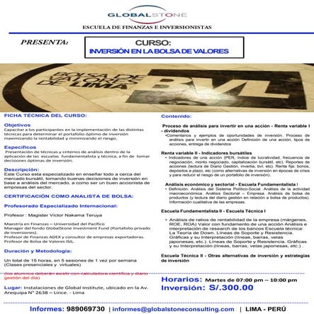 CURSO: APRENDE A INVERTIR EN LA BOLSA DE VALORES | PPTX
