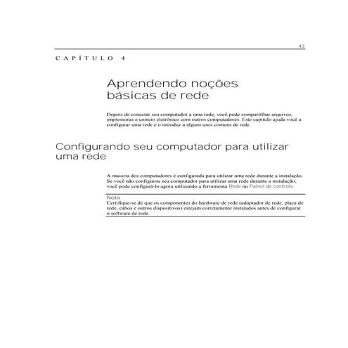 Aprendendo mais sobre redes no nt