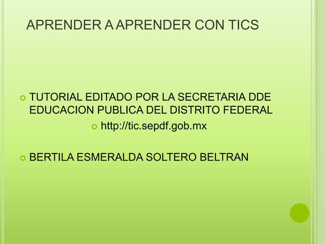 Aprender a aprender con tics (versi...