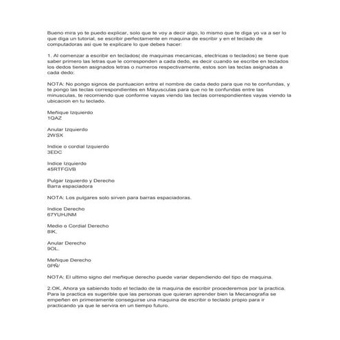 Aprender a escribir en computadora