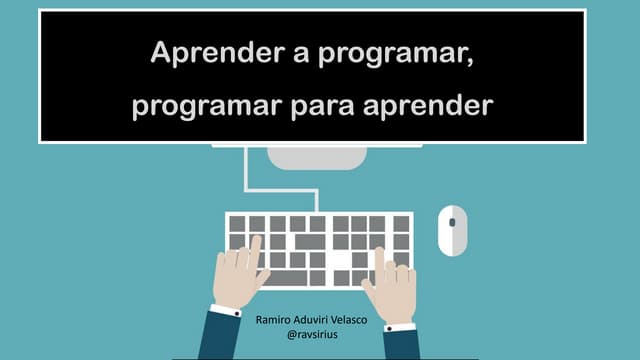 Aprender a Programar, Programar par...