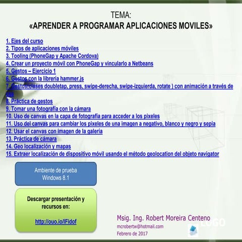 Aprender a programar aplicaciones moviles