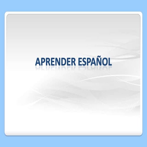 Aprender español