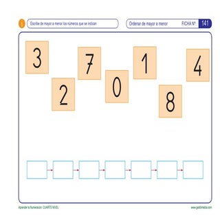 Aprender la numeración. del 0 al 9   4