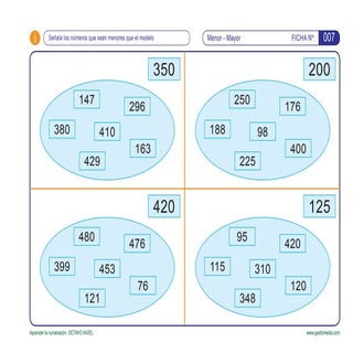 Aprender la numeración. del 100 al ...