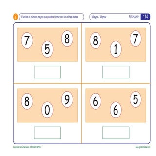 Aprender la numeración. del 100 al ...