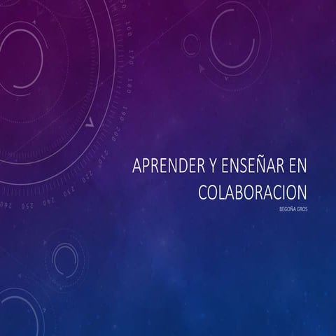 Aprender y enseñar en colaboracion