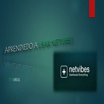 Aprendiendo a usar netvibes
