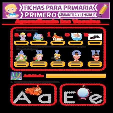 Hojas De Trabajo Sobre Los Sonidos De Las Vocales Cortas Para Primer Grado