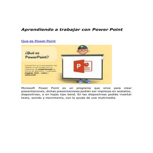 Tutorial basico para power point | PPTX
