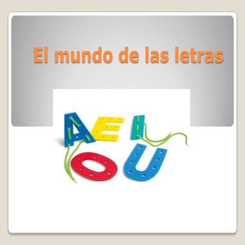 Aprendiendo las vocales 