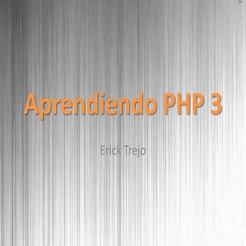 Aprendiendo php 3