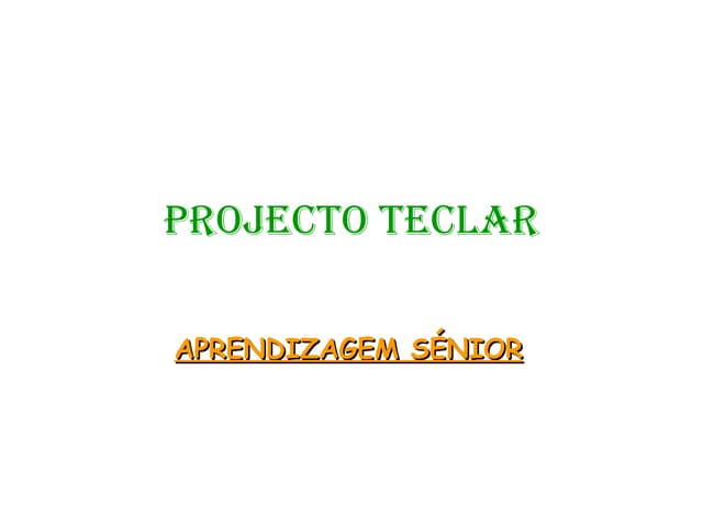 Aprendizagem sénior