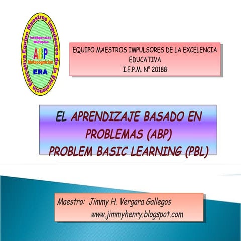 Aprendizaje Basado en Problemas 