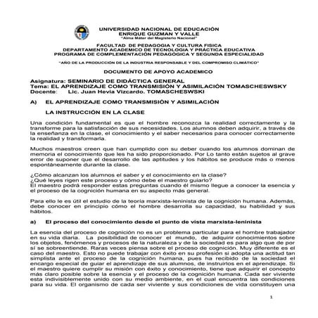Aprendizaje    tomasshevsky - g 2