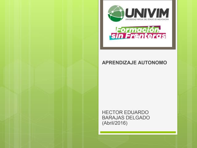 Aprendizaje autónomo