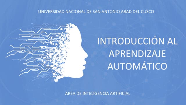 Introducción al Aprendizaje Automático ppt