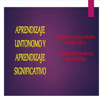 Aprendizaje autonomo 