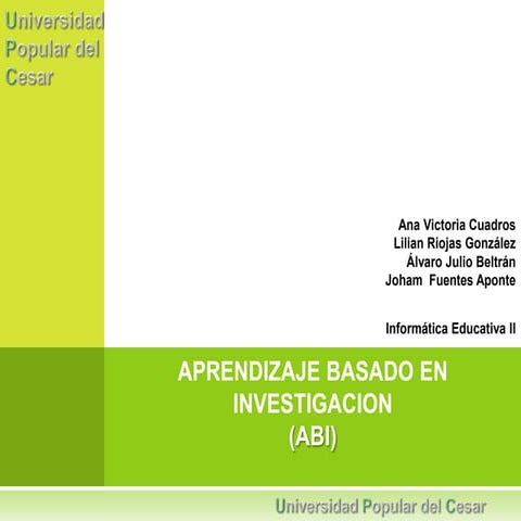 Aprendizaje basado en investigación