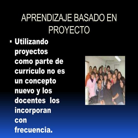 Aprendizaje Basado En Proyecto