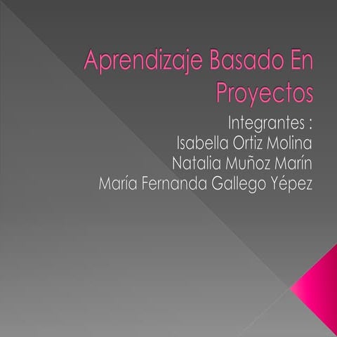 Aprendizaje basado en proyectos mafe isa nata