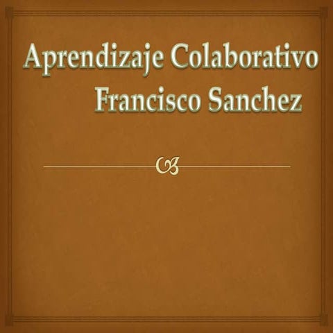 Aprendizaje colaborativo