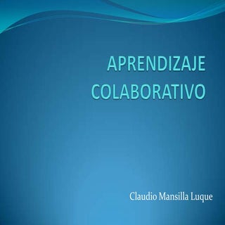 Aprendizaje colaborativo