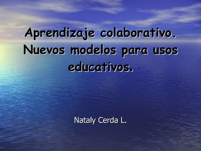 Aprendizaje colaborativo naty