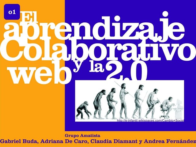Aprendizaje colaborativo web 2.0 amatista 2012