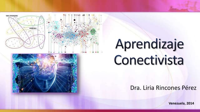 Aprendizaje y conectivismo Dra. Lir...