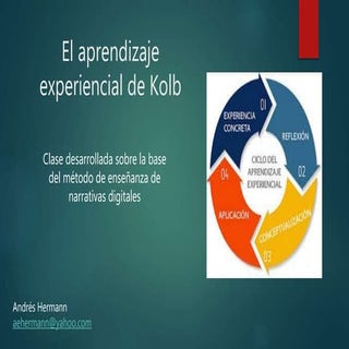 Aprendizaje experiencial y narrativ...