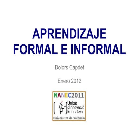 Aprendizajeinformal