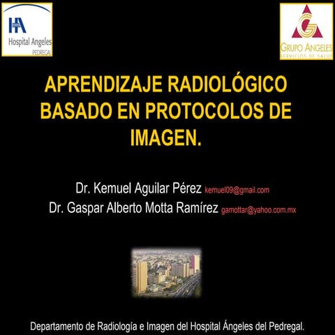 Aprendizaje radiológico basado en protocolos de imagen
