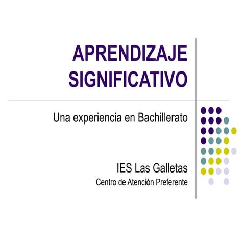 Aprendizaje Significativo