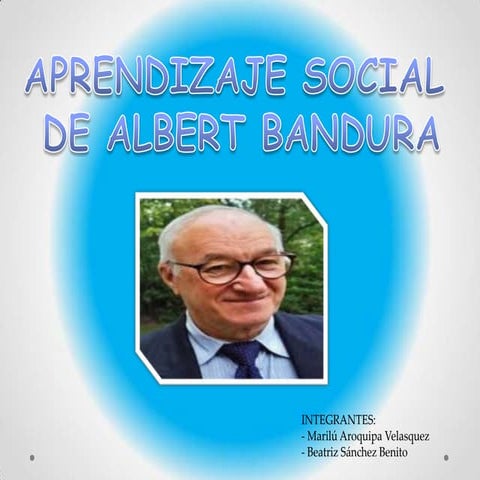 Aprendizaje social de albert bandura