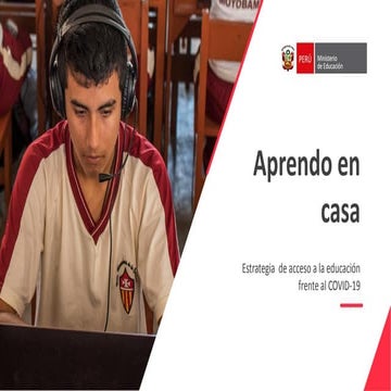 EDUCACIÓN A DISTANCIA 2020: Estrategia “Aprendo en Casa”