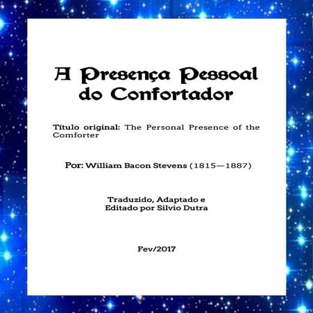 A presença pessoal do confortador