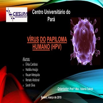 Apresenção vírus do papiloma humano (hpv)